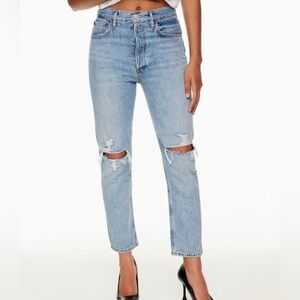 Agolde Riley high rise crop